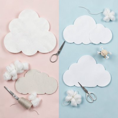 Szablony chmurek — wycinanki i rekwizyty