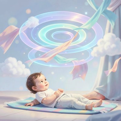 Plakat — Wizualizacja dźwięku drona i spokój