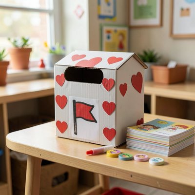 Skrzynka do „wysyłki” pocztówek