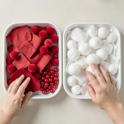 Tace sensoryczne — zdjęcie z góry