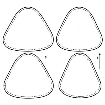 Szablon peleryny i chustki