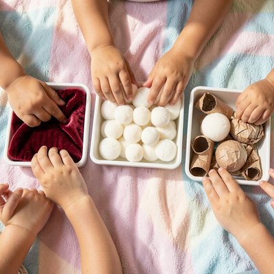 Tacki sensoryczne — trzy tekstury