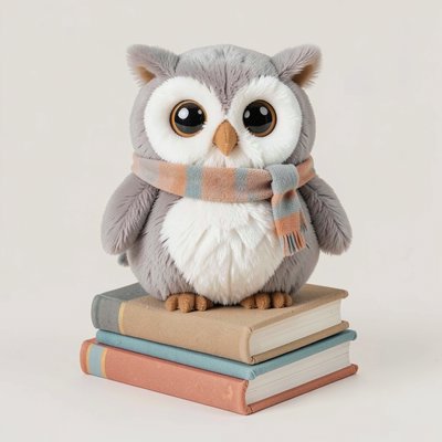 Pluszowa sowa — wzór rekwizytu