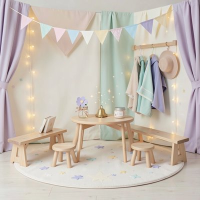 Tło scenki — sala czarodziejów dla maluchów