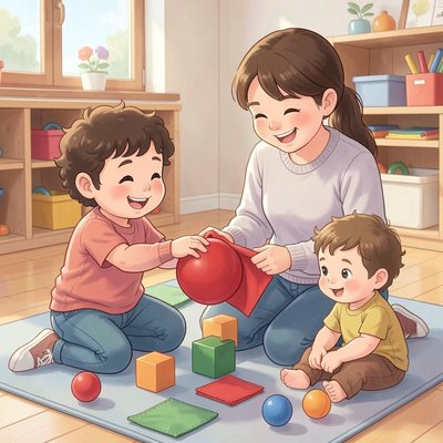 Aktywność sensoryczna "Szukamy czerwonego"