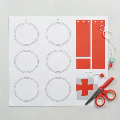 Szablon znaczka — do wydruku i wycinania