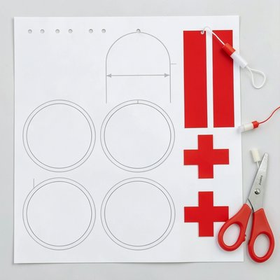 Szablon znaczka — do wydruku i wycinania