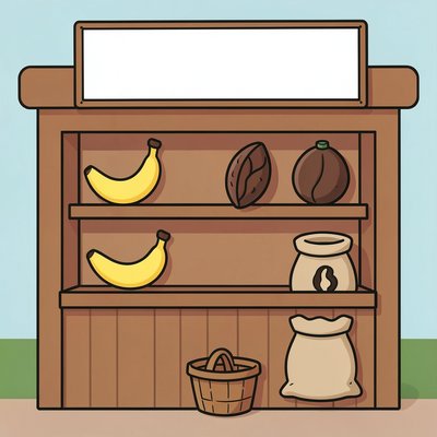 Sklep — ilustracja stoiska