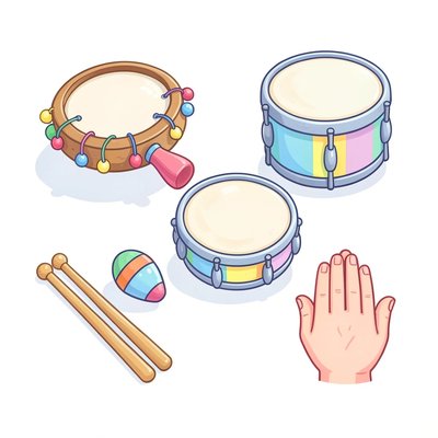 Ilustracje instrumentów perkusyjnych