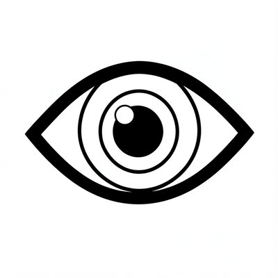 Kolorowanka — proste oczko do kolorowania