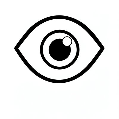 Kolorowanka — proste oczko do kolorowania