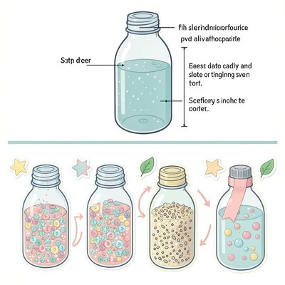 Szablon butelki sensorycznej