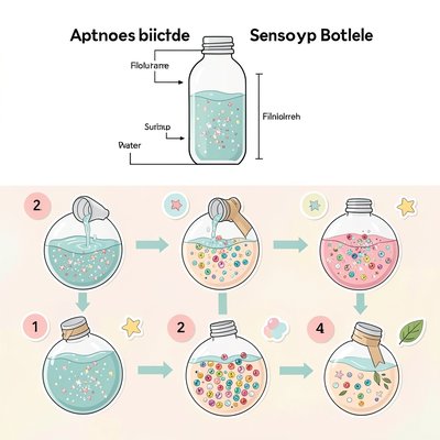 Szablon butelki sensorycznej