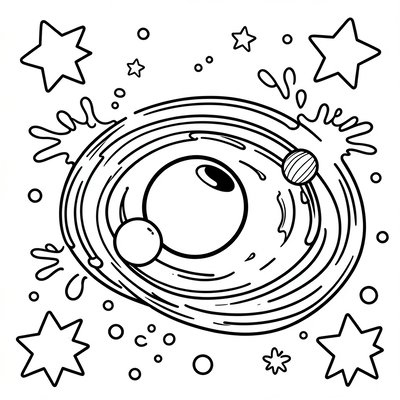 Kolorowanka — Ślady kulek