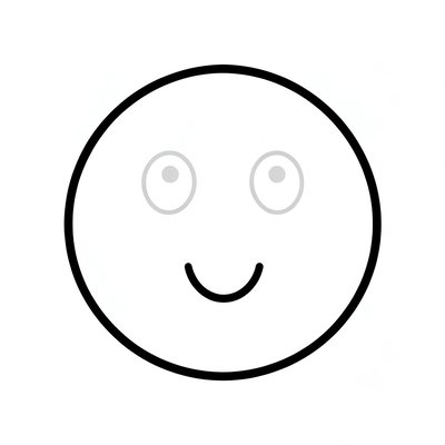 Szablon twarzy — duże kółko (do wydruku)