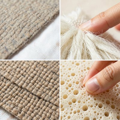 Zdjęcia faktur i materiałów sensorycznych