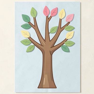 Plakat: Drzewko Furaha (pień)