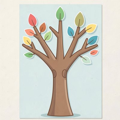 Plakat: Drzewko Furaha (pień)