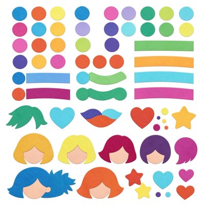 Arkusz gotowych elementów do przyklejania