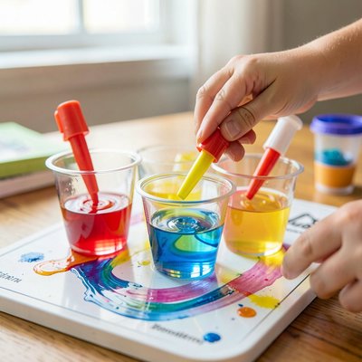 Zdjęcie stacji mieszania kolorów