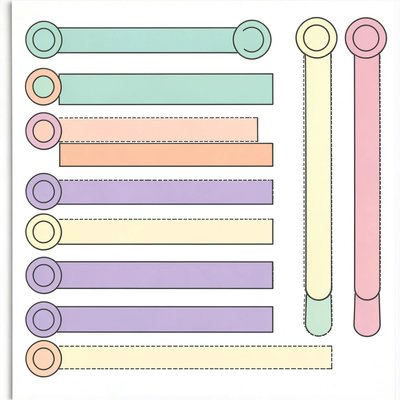 Arkusz pasków papieru na stetoskop — do wycięcia