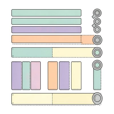 Arkusz pasków papieru na stetoskop — do wycięcia