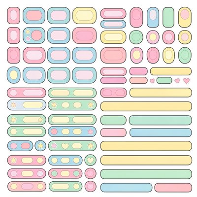 Arkusz plasterków i ozdób (do wydruku)