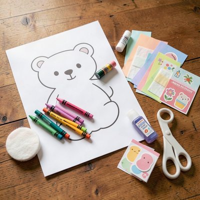 Fotorealistyczny flat lay materiałów (do inspiracji)