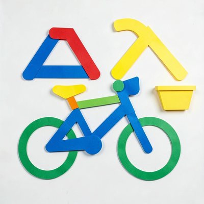 Szablon ramy i kierownicy — wycinanki