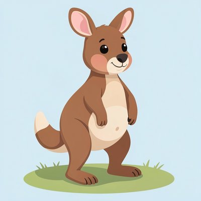Duża ilustracja kangura
