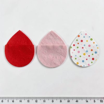 Kieszonka półokrągła - szablony materiałowe