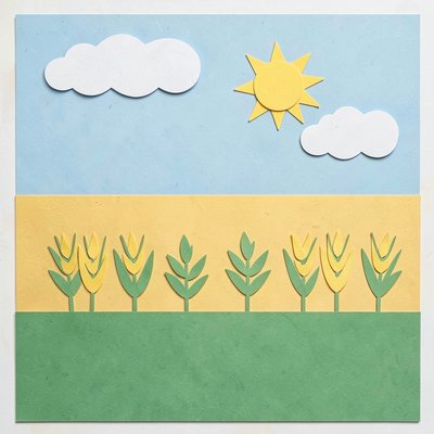 Arkusz tła pola (A4) — gotowe tło do naklejania