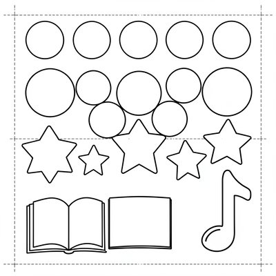 Szablony gąbek i naklejek