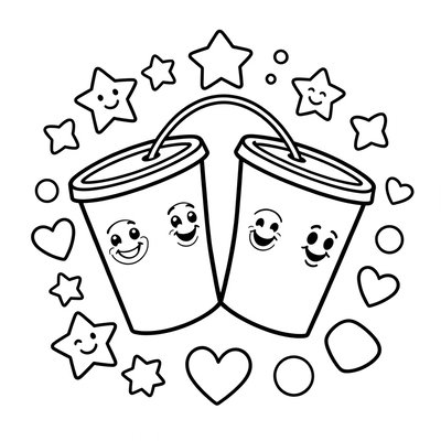 Kolorowanka — kubkowy telefon