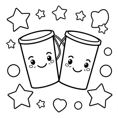 Kolorowanka — kubkowy telefon