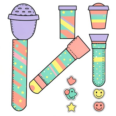 Szablon papierowego mikrofonu