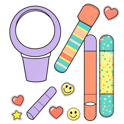 Szablon papierowego mikrofonu