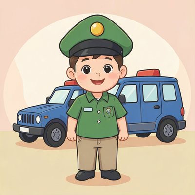 Ilustracja strażnika granicznego — pokazowe zdjęcie