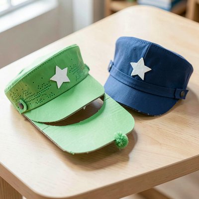 Wzór gotowej papierowej czapki — przykłady