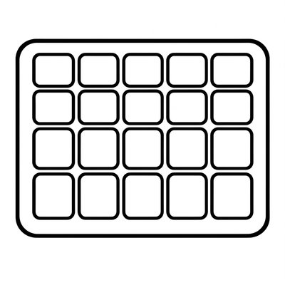 Szablon do kolorowania — ekran pikselowy