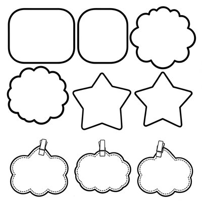 Szablony ramek i etykiet do wydruku