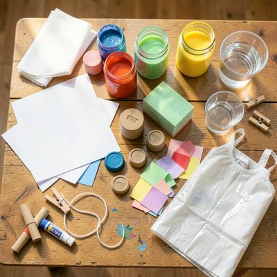 Zestaw materiałów — widok z góry