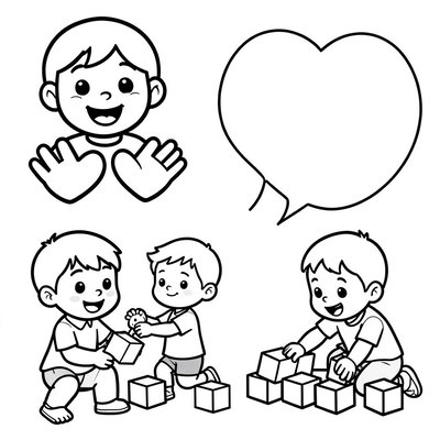 Kolorowanka — kontury dobrych uczynków