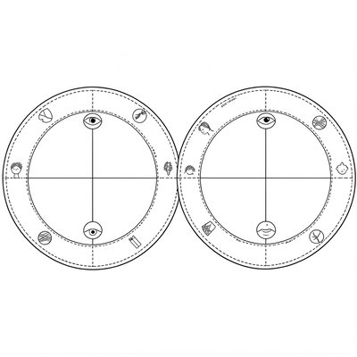Szablon talerzyka — okrągłe podstawy portretów