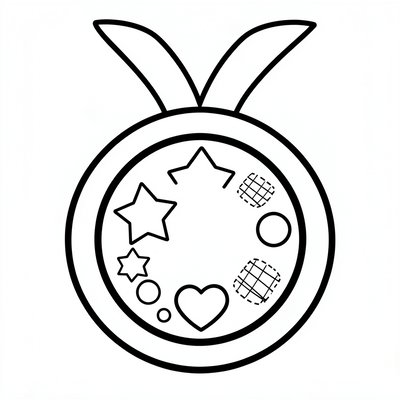 Kolorowanka: Medal Fair Play