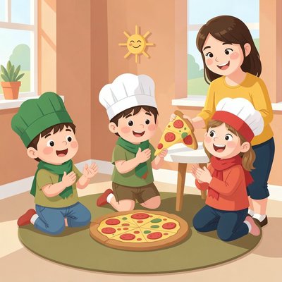 Przystanek Włochy — dzieci „robią pizzę”