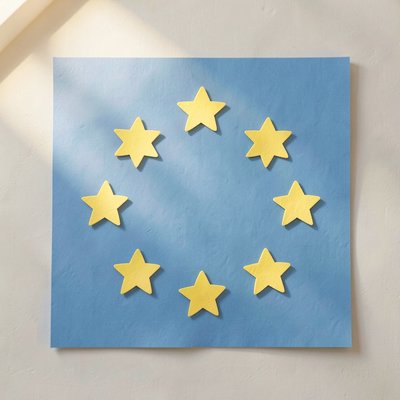 Flaga Europy - ilustracja do prezentacji