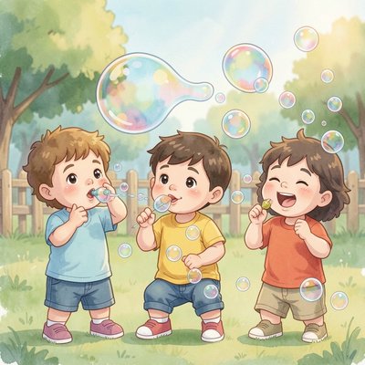 Bańki mydlane — różne oddechy