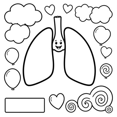 Kolorowanka 'Mój oddechowy obraz'