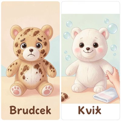 Ilustracja: Brudek - przed i po